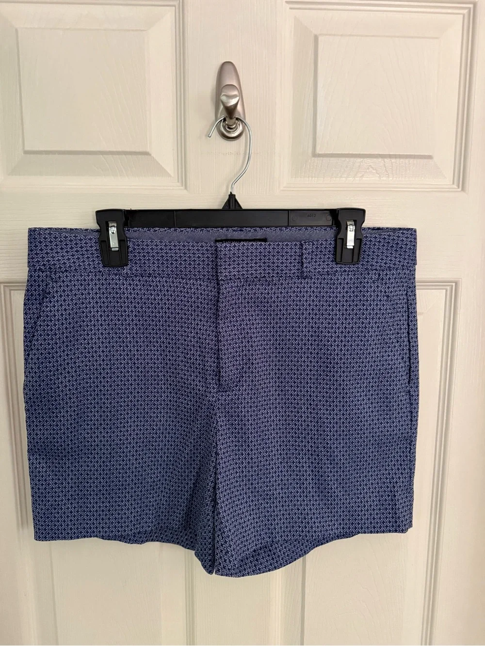Banana Republic Navy Micro Diamond Pattern Women's Shorts - Picture 1 of 5